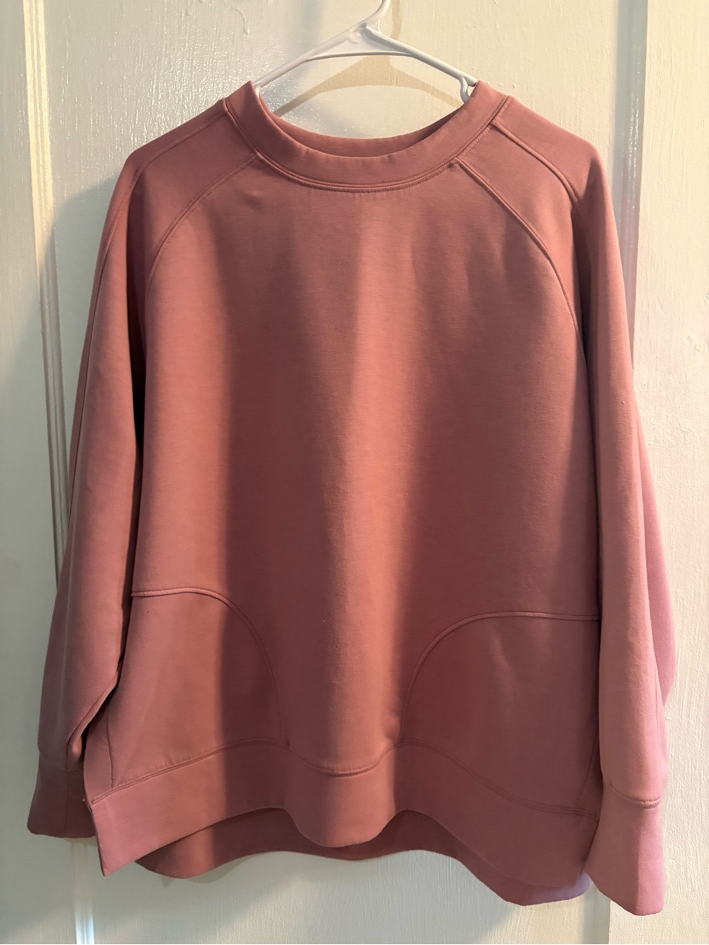 Zenana Outfitters Relaxed Crewneck Sweatshirt - Dusty Rose Pink